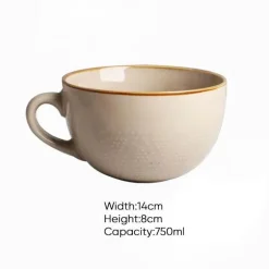 Frühstücksschüssel-Set aus Keramik – ideal für den Gebrauch zu Hause und im Büro