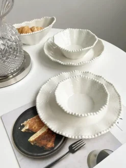 Frühstücksschüssel-Set aus Keramikperlen – elegantes, stilvolles Geschirr