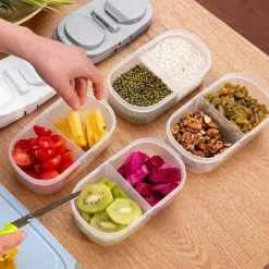 Frischebox mit zwei Fächern – versiegelter Aufbewahrungsbehälter