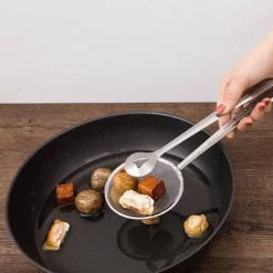 Fritteusenschaufel aus Edelstahl – langlebiges Küchenwerkzeug zum Frittieren