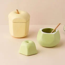 Fruchtförmiges Keramik-Gewürzglas - Gewürzbehälter für die Küche