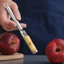 Fruchtkernentferner - Edelstahl-Apfel-Birnen-Dattel-Schneidemesser