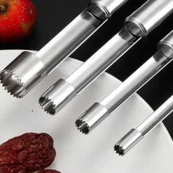 Fruchtkernentferner - Edelstahl-Apfel-Birnen-Dattel-Schneidemesser
