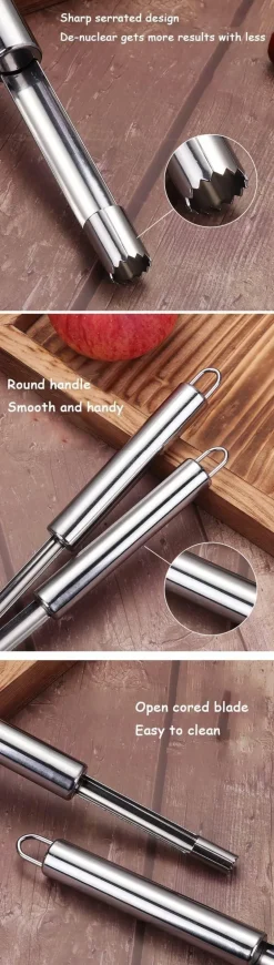 Fruchtkernentferner aus Edelstahl – langlebiges und einfach zu verwendendes Werkzeug für perfekt entkernte Früchte