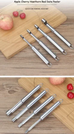 Fruchtkernentferner aus Edelstahl – langlebiges und einfach zu verwendendes Werkzeug für perfekt entkernte Früchte