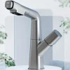 Futuristic Rotating Pull-Out Kitchen Faucet - Modern European Design