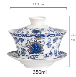 Gaiwan-Teeservice aus Keramik – 350 ml Porzellan-Teegeschirr