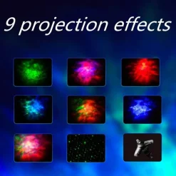 Galaktische Sternenprojektorlampe – Atmosphärenlicht am Nachthimmel