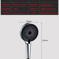 Galaxy Shower Head - Large Adjustable Modern Bathroom Upgrade