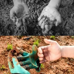 Gartenkrallenhandschuhe - Gummi-Gartenhandschuhe mit Krallenspitzen