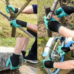 Gartenkrallenhandschuhe - Gummi-Gartenhandschuhe mit Krallenspitzen