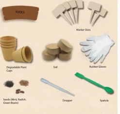 Gartenset für Kinder – Kreative Mini-Gartenaktivität zum Selbermachen für Kinder