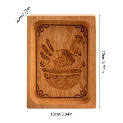 Gebäckbackform aus Holz – süßes Backwerkzeug für Gebäck