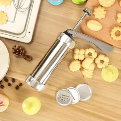 Gebäckspritze aus Edelstahl – Keksmacher-Backwerkzeug