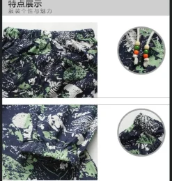 Geblümte Herren Sommerhose - Stilvolle Printhose