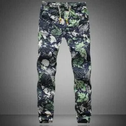 Geblümte Herren Sommerhose - Stilvolle Printhose