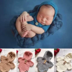 Gehäkelter Strampler für Neugeborene – Gestricktes Babykostüm-Outfit