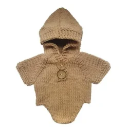 Gehäkelter Strampler für Neugeborene – Gestricktes Babykostüm-Outfit