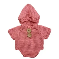 Gehäkelter Strampler für Neugeborene – Gestricktes Babykostüm-Outfit