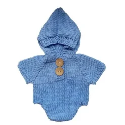Gehäkelter Strampler für Neugeborene – Gestricktes Babykostüm-Outfit