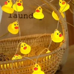 Gelbe Ente LED-Lichterkette - Süße Dekolichter