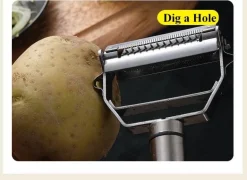 Gemüseschäler aus Edelstahl – Scharfes, schlichtes Design