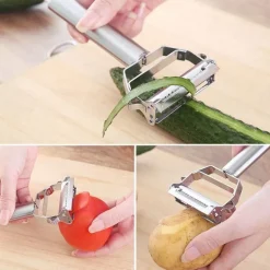 Gemüseschäler aus Edelstahl – Scharfes, schlichtes Design