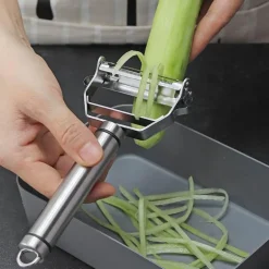 Gemüseschäler aus Edelstahl – Scharfes, schlichtes Design