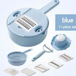 Gemüseschneider-Set aus Edelstahl – 11-teiliges multifunktionales Küchenwerkzeug