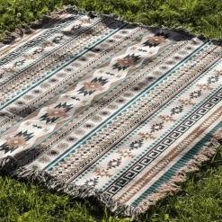 Gemütliche nordische Outdoor-Decke – Boho-Sofabezug für die Dekoration von Zuhause und Hotels