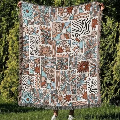 Gemütliche nordische Outdoor-Decke – Boho-Sofabezug für die Dekoration von Zuhause und Hotels