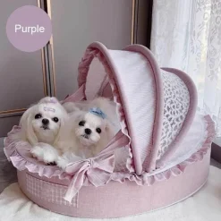 Gemütliches Haustierbett - Deluxe-Thron für Hunde und Katzen