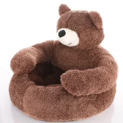 Gemütliches Haustierbett – Kuscheliges Bären-Design für Hunde und Katzen