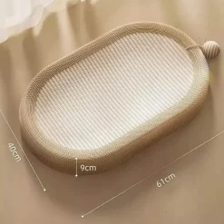 Gemütliches Katzenkratzbett – Bequemes ovales Nest für Katzen