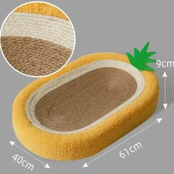 Gemütliches Katzenkratzbett – Bequemes ovales Nest für Katzen