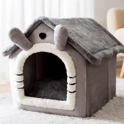 Gemütliches Plüsch-Haustierbett – warmes Hunde-/Katzenhaus