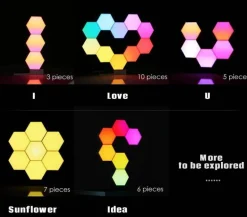 Geometric LED Night Light - Creative Home Decor Accent