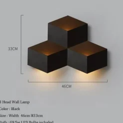Geometric LED Wall Light - Modern Creative Illumination