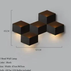 Geometric LED Wall Light - Modern Creative Illumination
