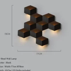 Geometric LED Wall Light - Modern Creative Illumination