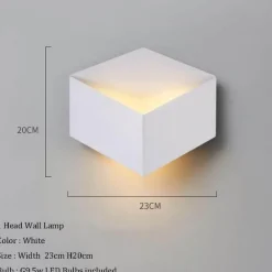 Geometric LED Wall Light - Modern Creative Illumination