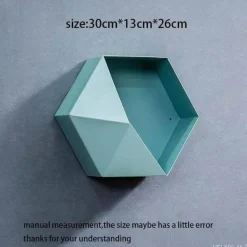 Geometrische Diamant-Wandvase - Nordisches Regaldekor