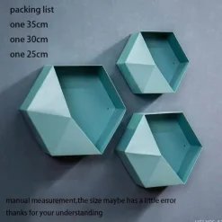 Geometrische Diamant-Wandvase - Nordisches Regaldekor