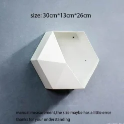 Geometrische Diamant-Wandvase - Nordisches Regaldekor