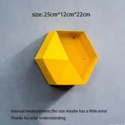 Geometrische Diamant-Wandvase - Nordisches Regaldekor