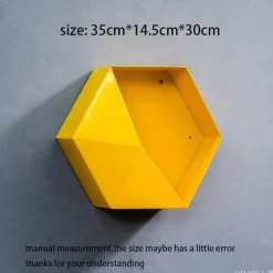 Geometrische Diamant-Wandvase - Nordisches Regaldekor