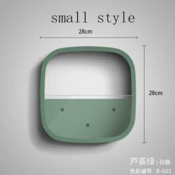 Geometrische Diamant-Wandvase – Dekorativer Regal-Übertopf