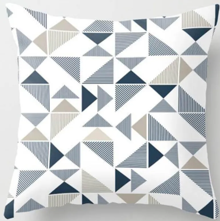Geometrische Dreieck-Kissenbezüge - Dekorative Kissen mit unregelmäßigem Muster