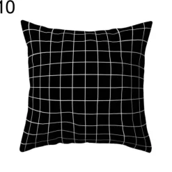 Geometrische schwarz-weiße Kissenbezüge - Moderne dekorative Kissenbezüge