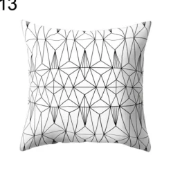 Geometrische schwarz-weiße Kissenbezüge - Moderne dekorative Kissenbezüge